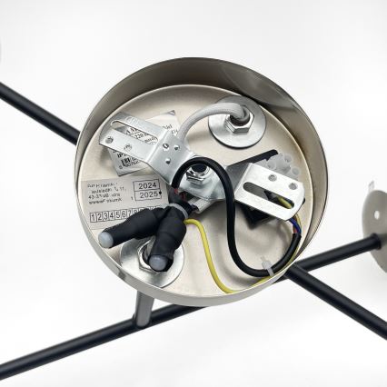 Brilagi - Plafondlamp MALIVA 4xE14/15W/230V mat chroom/rookglas