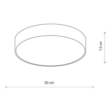 Brilagi - Plafondlamp met sensor CLARE 1xE27/40W/230V diameter 20 cm beige