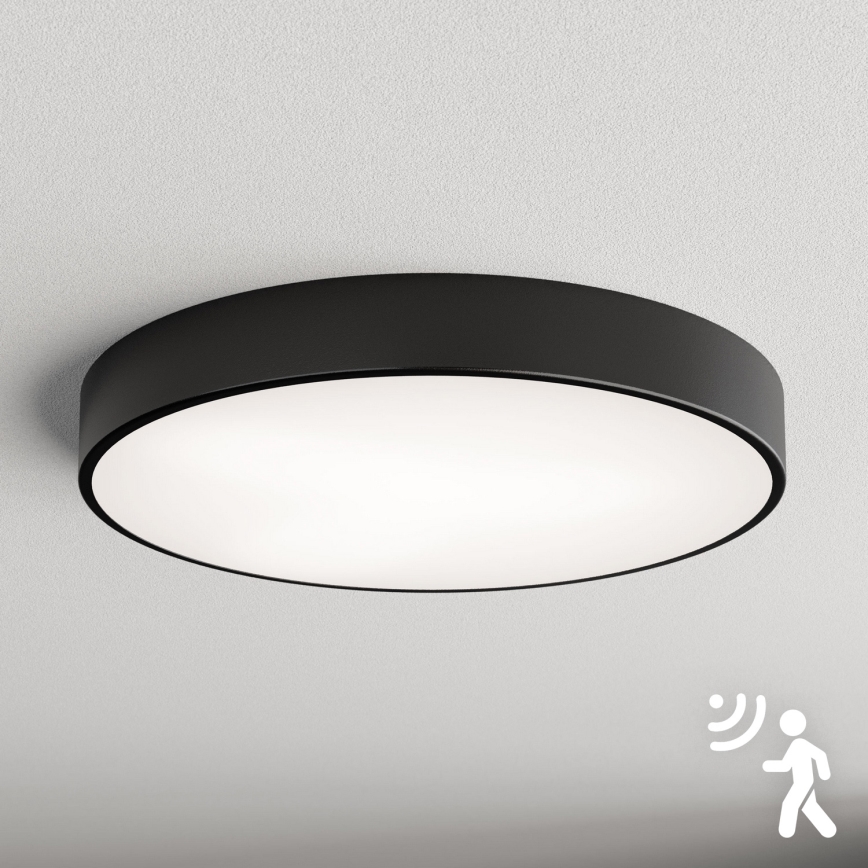 Brilagi - Plafondlamp met sensor CLARE 5xE27/24W/230V Ø 60 cm zwart