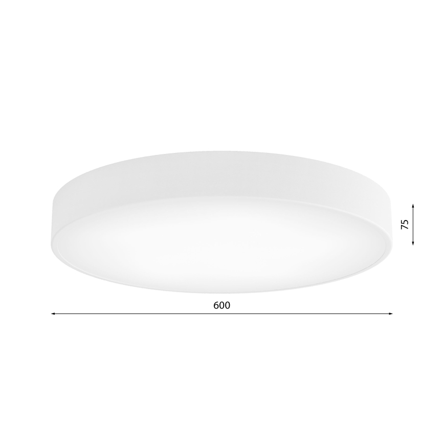 Brilagi - Plafondlamp met sensor CLARE 5xE27/40W/230V pr. 60 cm wit