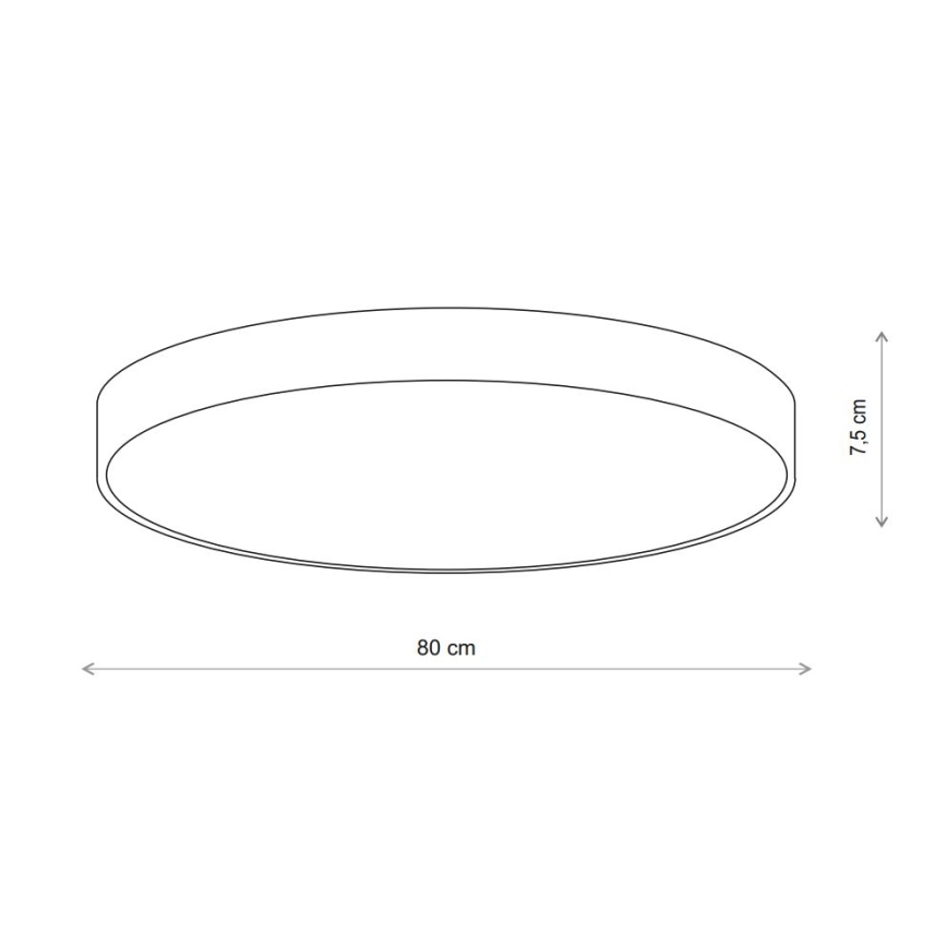 Brilagi - Plafondlamp met sensor CLARE 6xE27/40W/230V diameter 80 cm beige