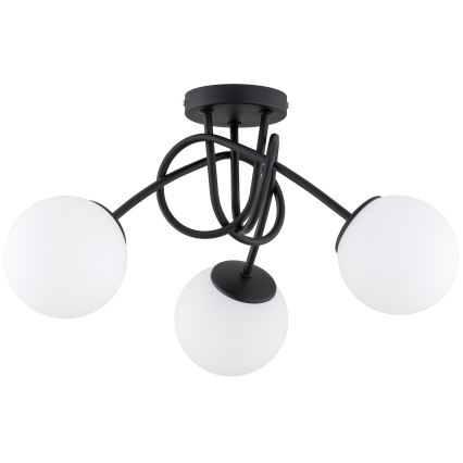 Brilagi - Plafondlamp MILO 3xE27/60W/230V zwart