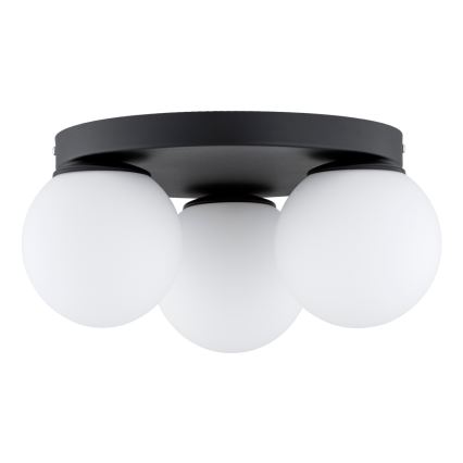 Brilagi - Plafondlamp MILO 3xE27/60W/230V Ø 35 cm zwart