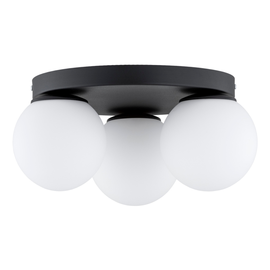 Brilagi - Plafondlamp MILO 3xE27/60W/230V Ø 35 cm zwart
