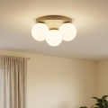 Brilagi - Plafondlamp MILO ECRU 3xE27/60W/230V Ø 35 cm beige/goud