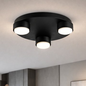 Brilagi - Plafondlamp MONO 3xGX53/12W/230V Ø 30 cm zwart