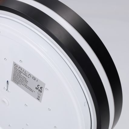 Brilagi - Plafondlamp NAOMI LED/24W/230V Ø 28,5 cm zwart