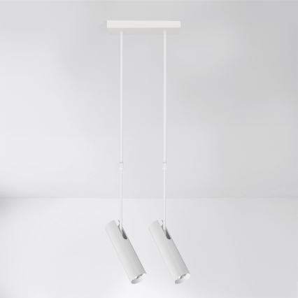 Brilagi - Plafondlamp op stang SELE 2xGU10/30W/230V wit