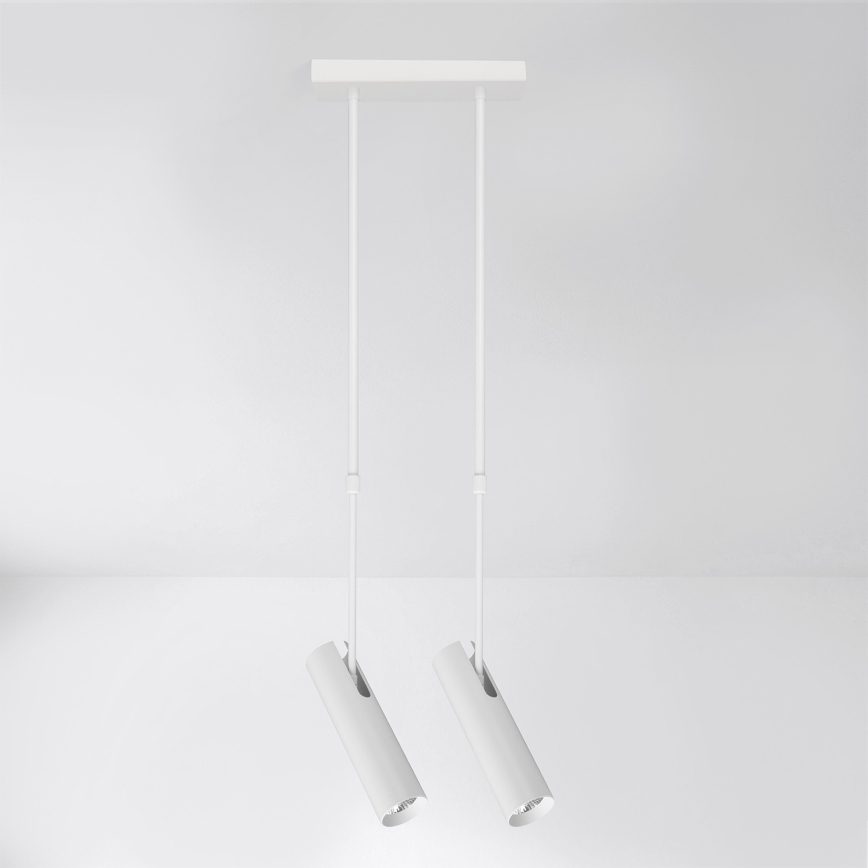 Brilagi - Plafondlamp op stang SELE 2xGU10/30W/230V wit