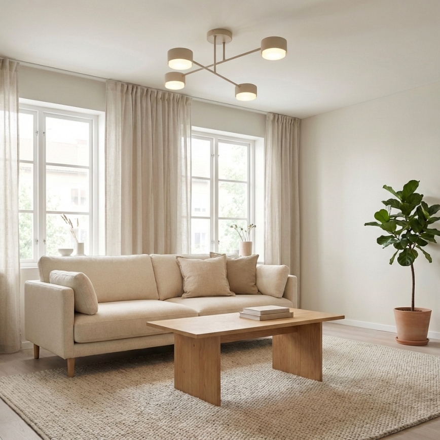 Brilagi - Plafondlamp (opbouw) 4xGX53/12W/230V zwart
