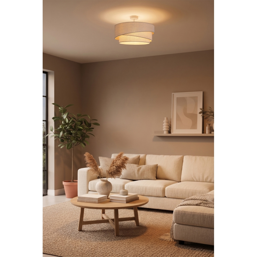 Brilagi - Plafondlamp (opbouw) ARROW 1xE27/60W/230V Ø 45 cm beige