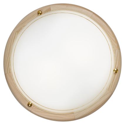 Brilagi - Plafondlamp ORBIS 2xE27/60W/230V Ø 38 cm, grenen