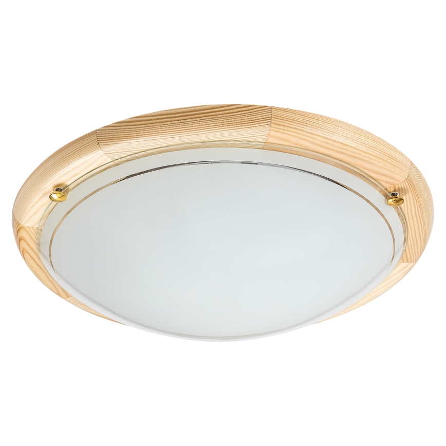 Brilagi - Plafondlamp ORBIS 2xE27/60W/230V Ø 38 cm, grenen