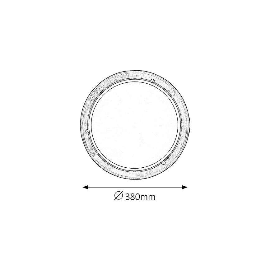 Brilagi - Plafondlamp ORBIS 2xE27/60W/230V Ø 38 cm, grenen
