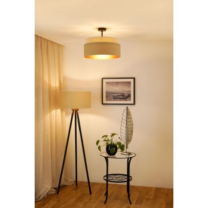 Brilagi - Opbouwlamp OREGON VEGE 1xE27/15W/230V Ø 45 cm beige