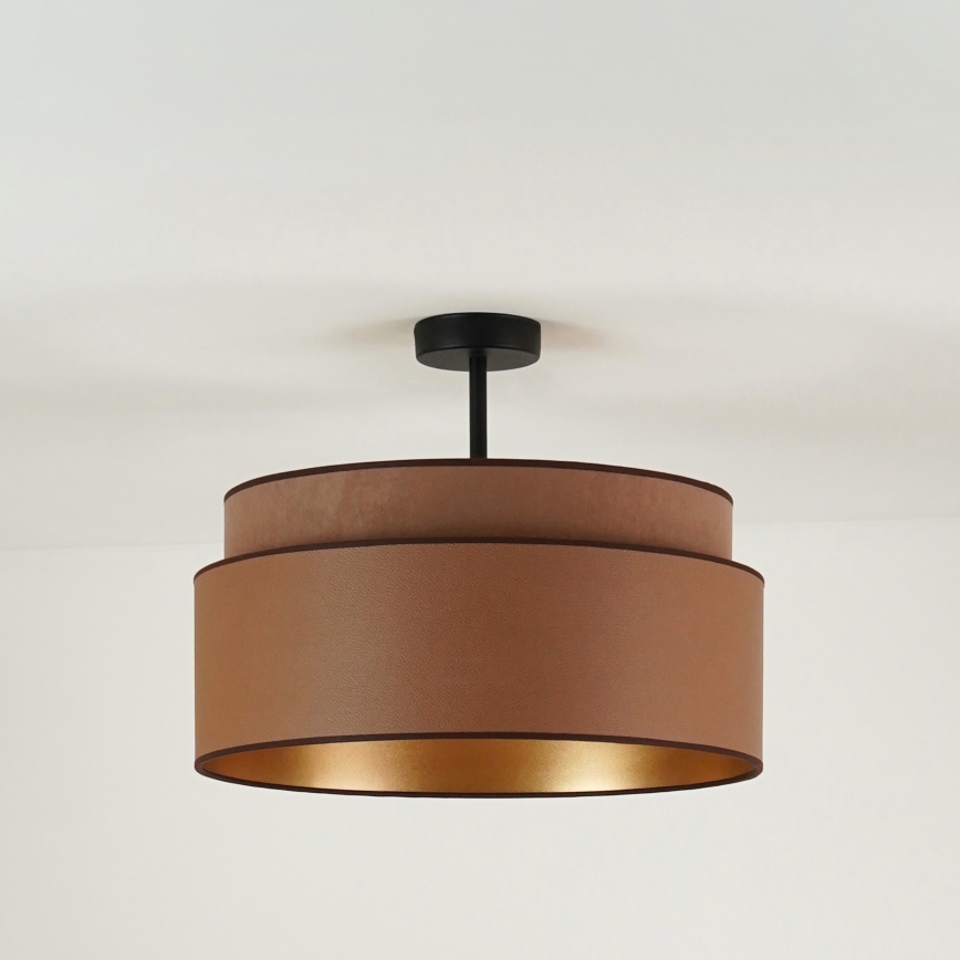 Brilagi - Opbouwlamp OREGON VEGE 1xE27/15W/230V Ø 45 cm bruin