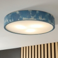 Brilagi - Plafondlamp PINO 3xE27/15W/230V dennen/blauw Ø 47,5 cm