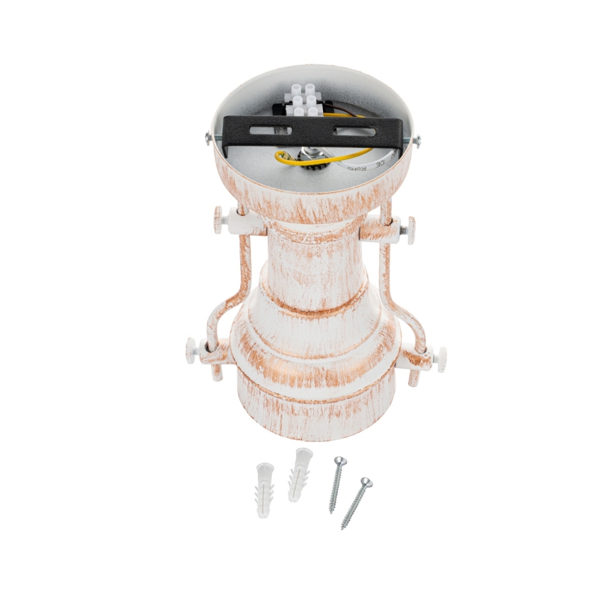 Brilagi - Plafondlamp PYRONIC 1xE27/40W/230V Ø 32 cm crème/patina