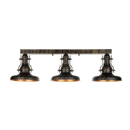 Brilagi - Plafondlamp PYRONIC 3xE27/40W/230V brons/patina