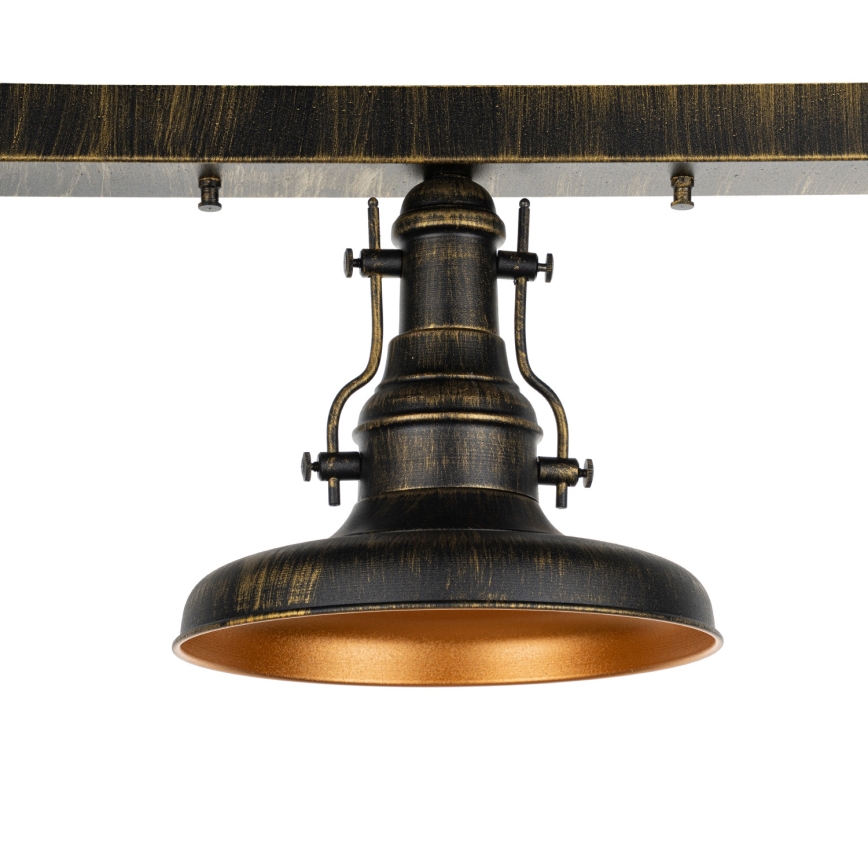 Brilagi - Plafondlamp PYRONIC 3xE27/40W/230V brons/patina
