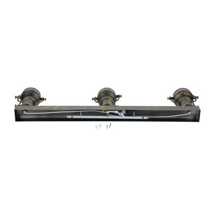 Brilagi - Plafondlamp PYRONIC 3xE27/40W/230V brons/patina