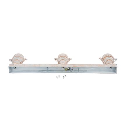 Brilagi - Plafondlamp PYRONIC 3xE27/40W/230V crème/patina
