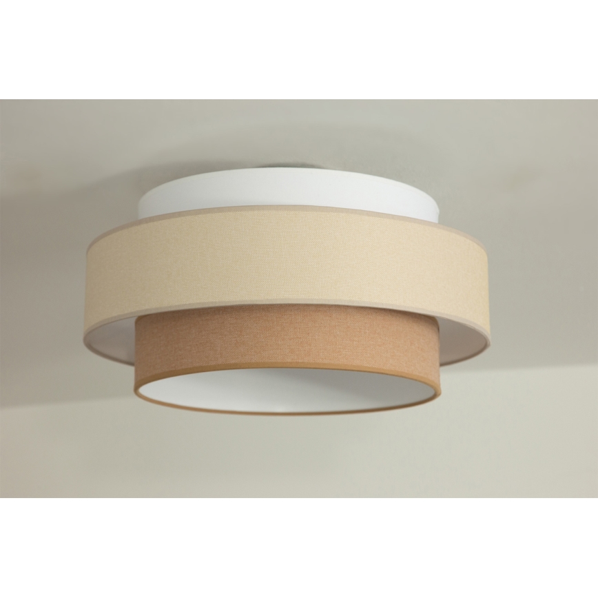 Brilagi - Plafondlamp RESNA, 1x E27, 60W, 230V, Ø 40 cm, crème/beige
