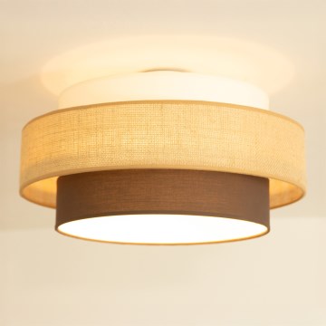 Brilagi - Plafondlamp RESNA 1xE27/60W/230V Ø 40 cm beige/zwart