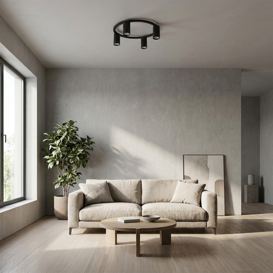 Brilagi - Plafondlamp SELE 4xGU10/30W/230V zwart