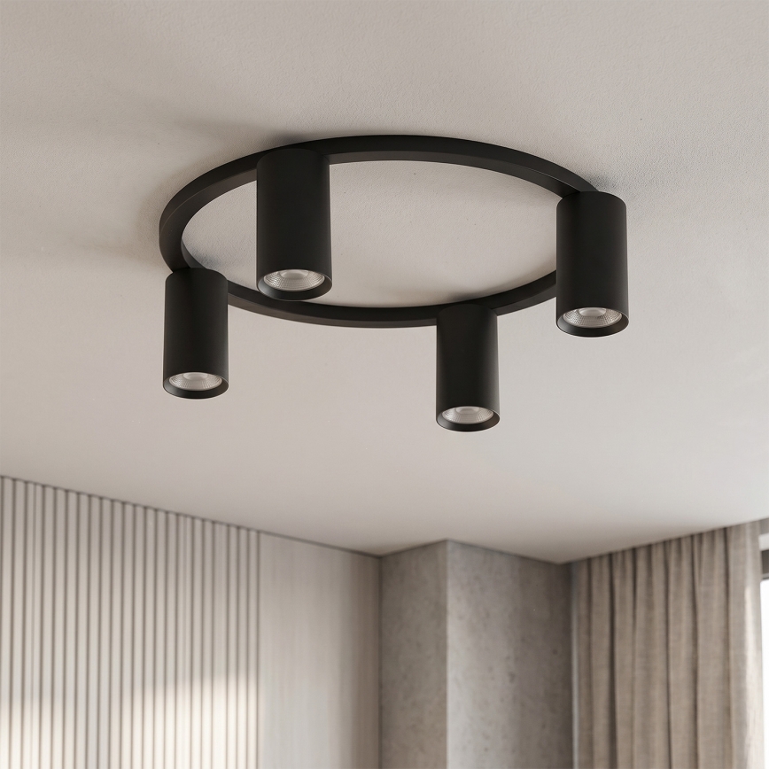 Brilagi - Plafondlamp SELE 4xGU10/30W/230V zwart
