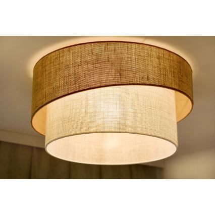 Brilagi - Plafondlamp SHINE 1xE27/15W/230V diameter 50 cm beige/crème