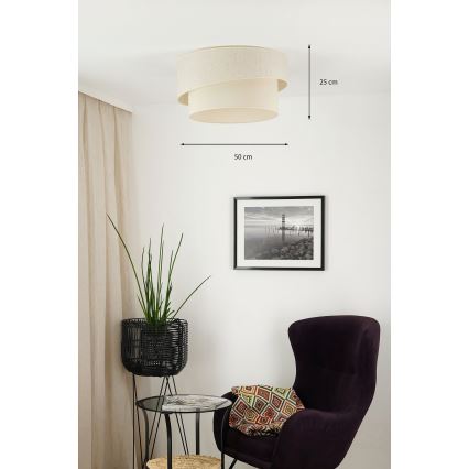 Brilagi - Plafondlamp SHINE 1xE27/15W/230V diameter 50 cm crème