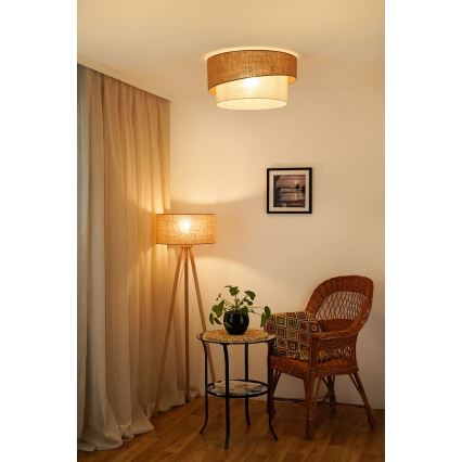 Brilagi - Plafondlamp SHINE 1xE27/15W/230V Ø 50 cm beige/crème