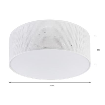 Brilagi - Plafondlamp SIRIJA MODERN 2xE27/60W/230V Ø 35 cm wit