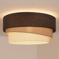Brilagi - Plafondlamp TRIO 1xE27/60W/230V Ø 40 cm bruin/beige/wit