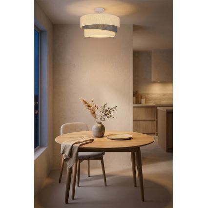 Brilagi - Plafondlamp TRIO 1xE27/60W/230V Ø 40 cm crème/grijs