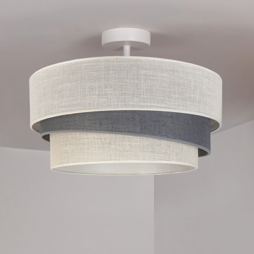 Brilagi - Plafondlamp TRIO 1xE27/60W/230V Ø 40 cm crème/grijs