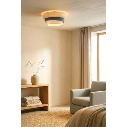 Brilagi - Plafondlamp TRIO 1xE27/60W/230V Ø 40 cm crème/grijs