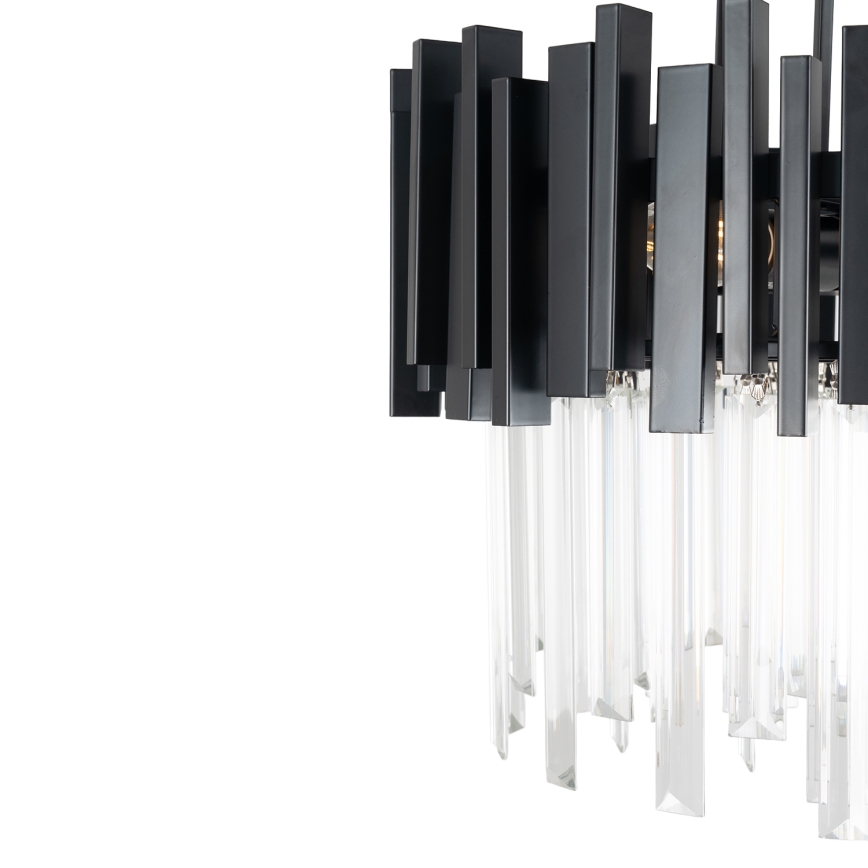 BRILAGI - Plafondlamp VERVE 4xE14/40W/230V Ø 40 cm zwart