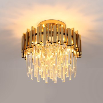 Brilagi - Plafondlamp VERVE 6xE14/40W/230V Ø 60 cm goudkleurig