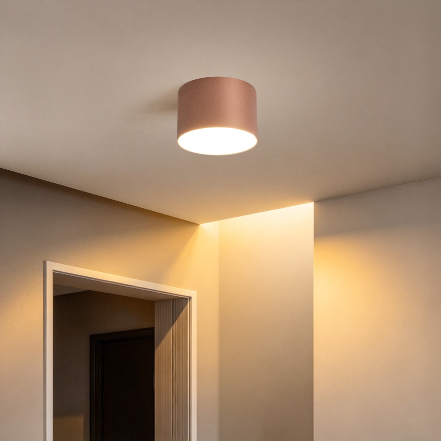 BRILAGI - Badkamerplafondlamp FORIS LED/9W/230V Ø 9 cm bronskleurig IP44 CRI 90