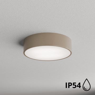 Brilagi - Plafondlamp voor badkamer met sensor CLARE 2xE27/24W/230V Ø 30 cm IP54 beige