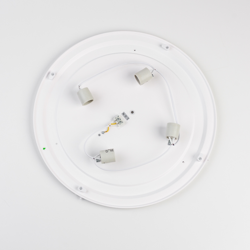 Brilagi - Plafondlamp voor badkamer POOL 4xE27/15W/230V Ø 50 cm IP54 zwart
