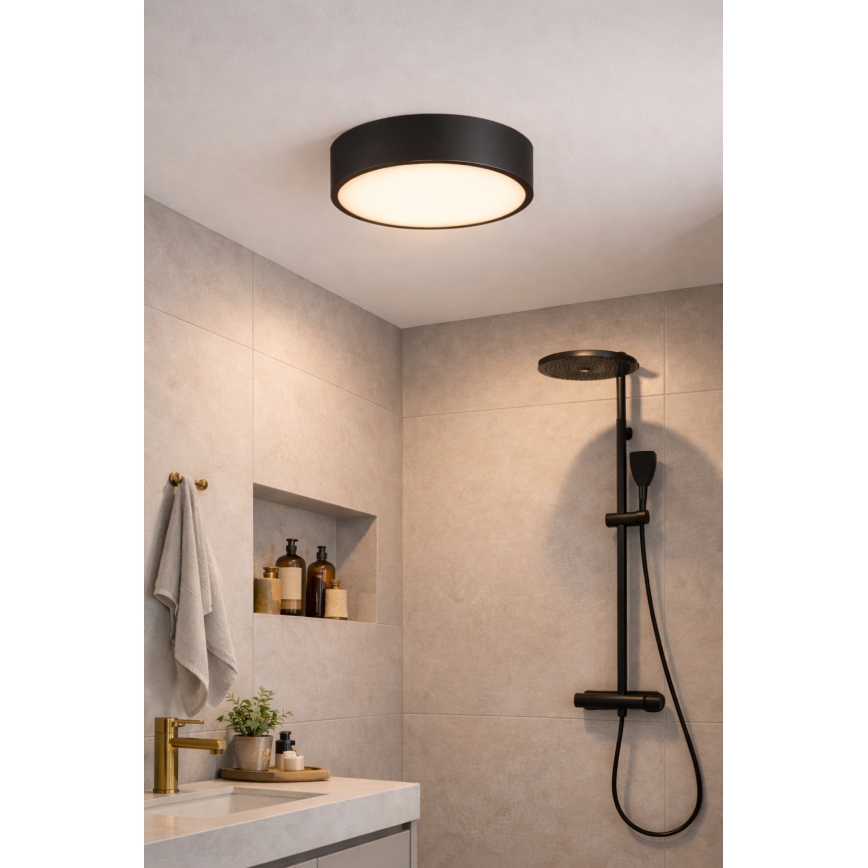 Brilagi - Plafondlamp voor badkamer POOL 5xE27/15W/230V Ø 60 cm IP54 zwart