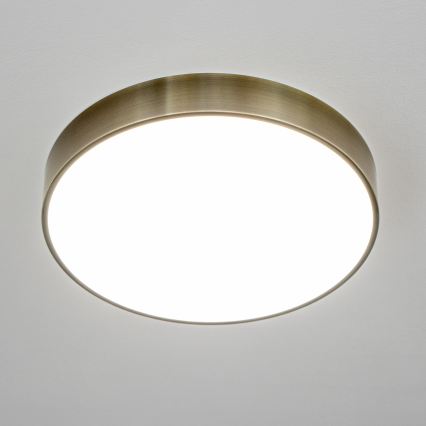 Brilagi - LED plafondlamp voor badkamer POOL LED/36W/230V 3000/4000/5500K Ø 40 cm IP54 messing