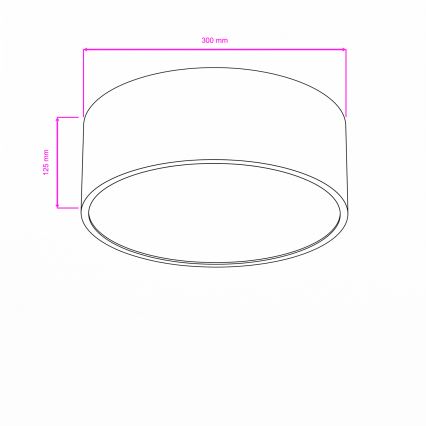 Brilagi - Plafondlamp voor de badkamer POOL 2xE27/15W/230V Ø 30 cm IP54 beige