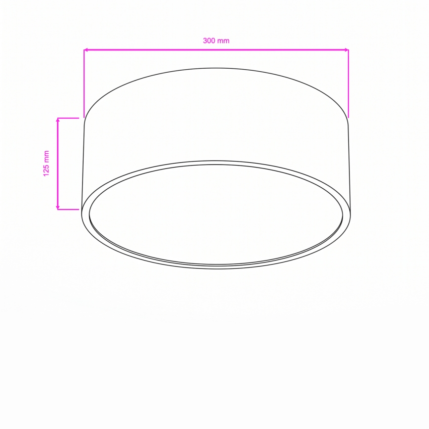 Brilagi - Plafondlamp voor de badkamer POOL 2xE27/15W/230V Ø 30 cm IP54 wit