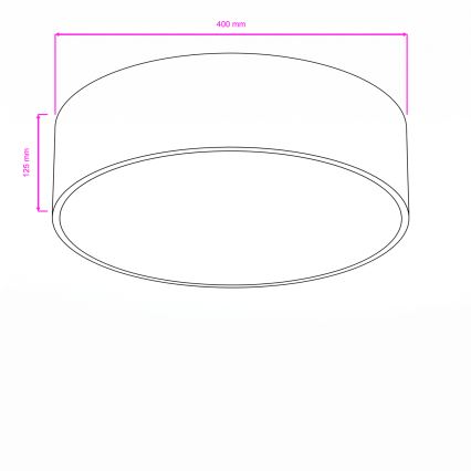 Brilagi - Plafondlamp voor de badkamer POOL 3xE27/15W/230V Ø 40 cm IP54 zwart