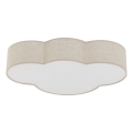 Brilagi - Plafondlamp voor kinderen NIMBUS 4xE27/15W/230V 46x63 cm beige