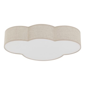 Brilagi - Plafondlamp voor kinderen NIMBUS 4xE27/15W/230V 46x63 cm beige